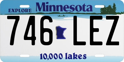 MN license plate 746LEZ