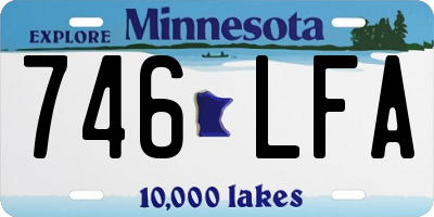 MN license plate 746LFA