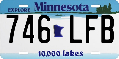 MN license plate 746LFB