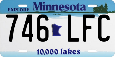 MN license plate 746LFC