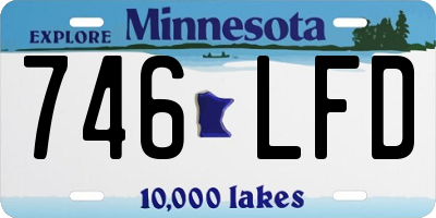 MN license plate 746LFD