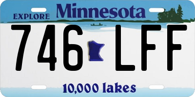MN license plate 746LFF