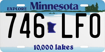 MN license plate 746LFO