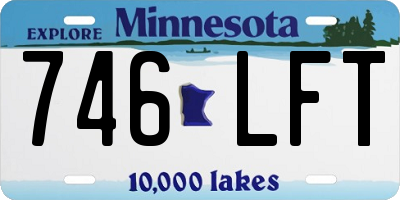 MN license plate 746LFT