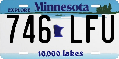 MN license plate 746LFU