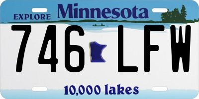 MN license plate 746LFW