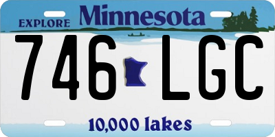 MN license plate 746LGC