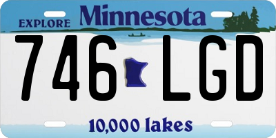 MN license plate 746LGD