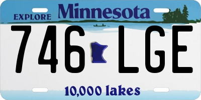 MN license plate 746LGE
