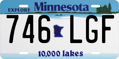 MN license plate 746LGF