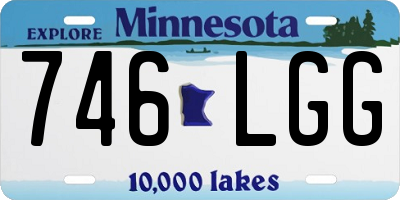 MN license plate 746LGG