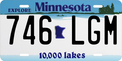 MN license plate 746LGM
