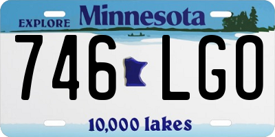 MN license plate 746LGO