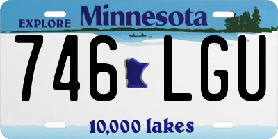 MN license plate 746LGU