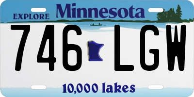 MN license plate 746LGW