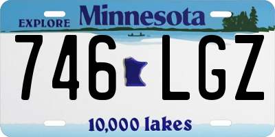 MN license plate 746LGZ