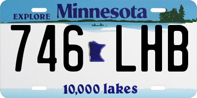 MN license plate 746LHB