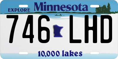 MN license plate 746LHD