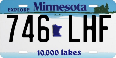 MN license plate 746LHF