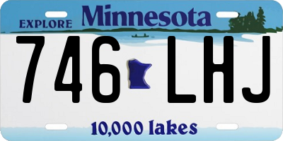 MN license plate 746LHJ