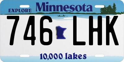MN license plate 746LHK