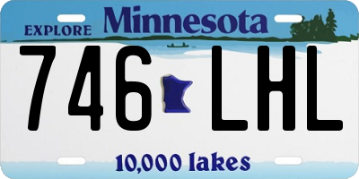 MN license plate 746LHL