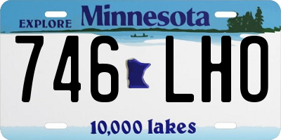 MN license plate 746LHO
