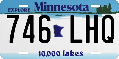 MN license plate 746LHQ