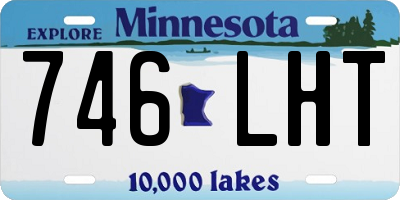 MN license plate 746LHT