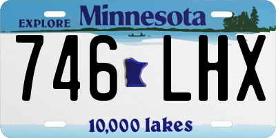 MN license plate 746LHX