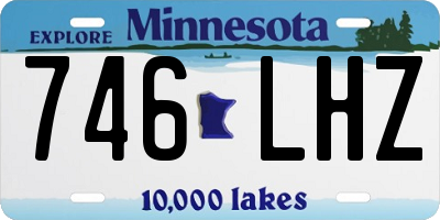 MN license plate 746LHZ