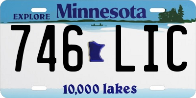 MN license plate 746LIC