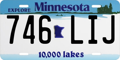 MN license plate 746LIJ