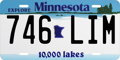 MN license plate 746LIM
