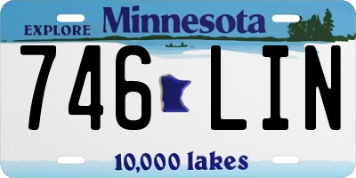 MN license plate 746LIN