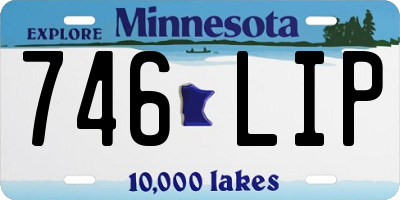 MN license plate 746LIP