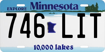 MN license plate 746LIT