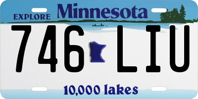 MN license plate 746LIU