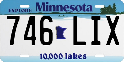 MN license plate 746LIX