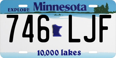 MN license plate 746LJF