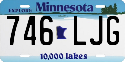 MN license plate 746LJG