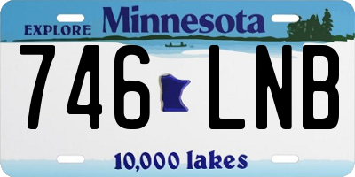 MN license plate 746LNB