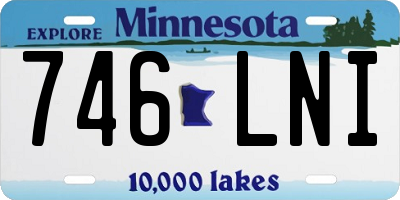 MN license plate 746LNI
