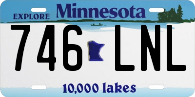 MN license plate 746LNL