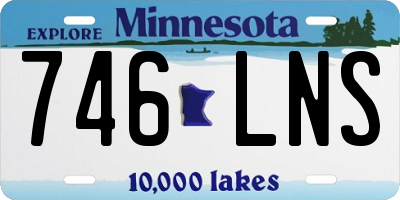 MN license plate 746LNS