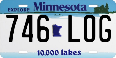 MN license plate 746LOG