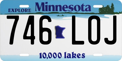 MN license plate 746LOJ