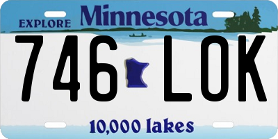 MN license plate 746LOK