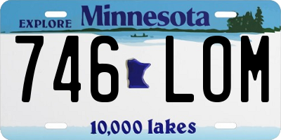 MN license plate 746LOM