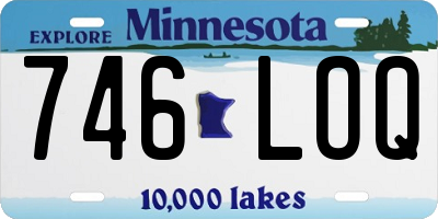 MN license plate 746LOQ